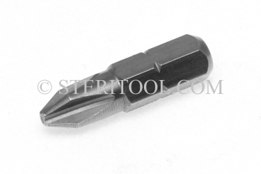 #11321 - Phillips #0 x 1"(25mm) OAL Stainless Steel Bit for Bit Holders. phillips, philips, bit holder, stainless steel